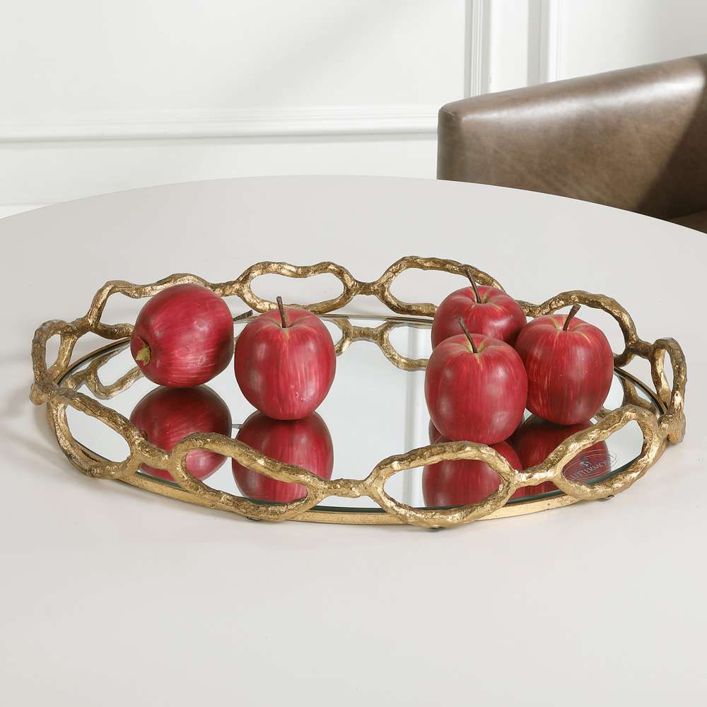 Uttermost - Cable Chain Mirrored Tray - 17837 veiw 2