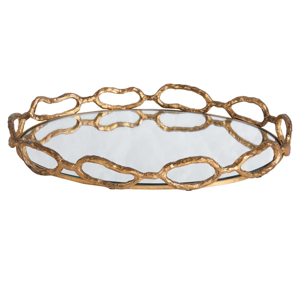 Uttermost - Cable Chain Mirrored Tray - 17837 veiw 3