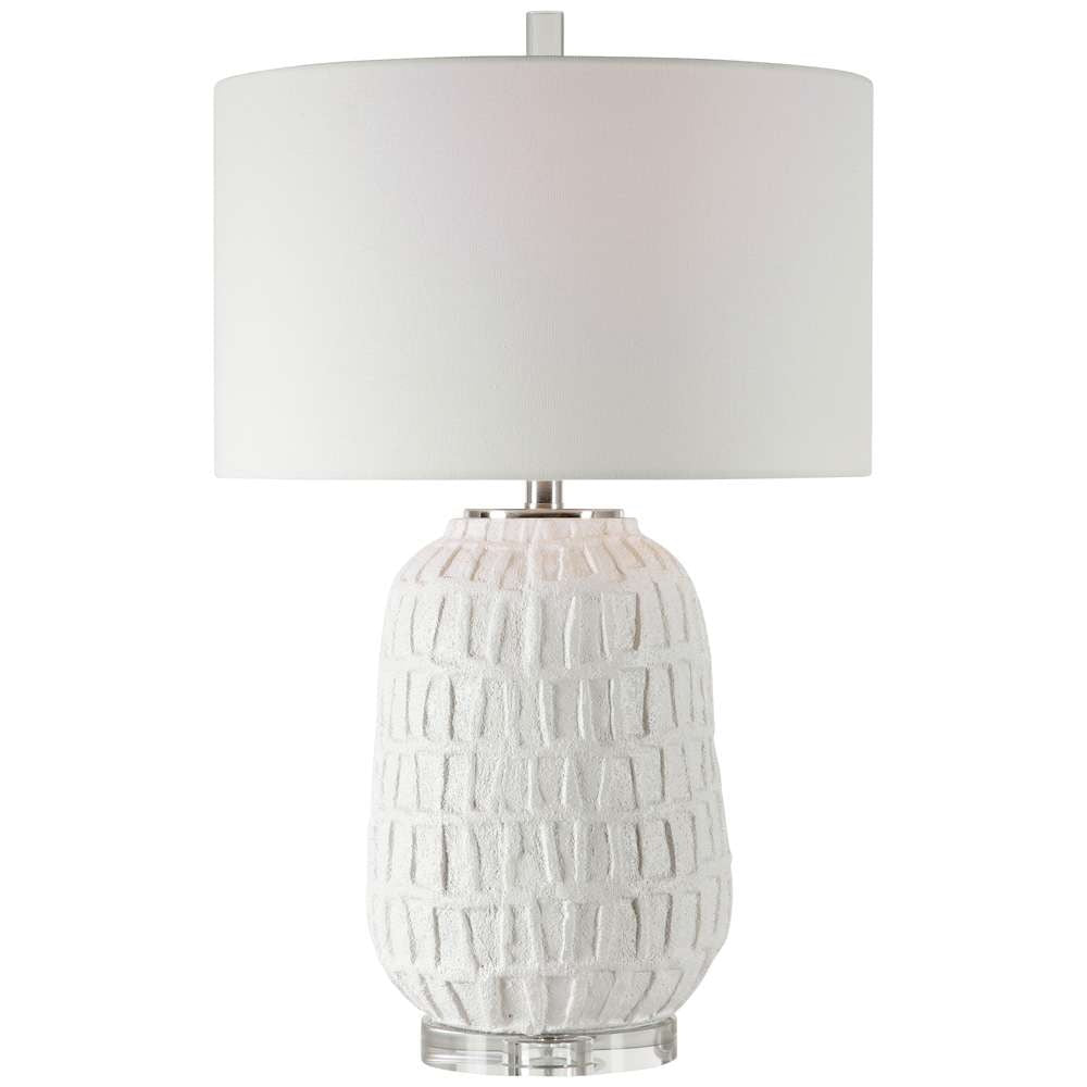 Uttermost - Caelina Textured White Table Lamp - 28283-1 veiw 1