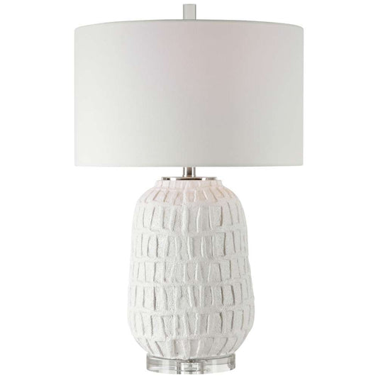 Uttermost - Caelina Textured White Table Lamp - 28283-1 veiw 1