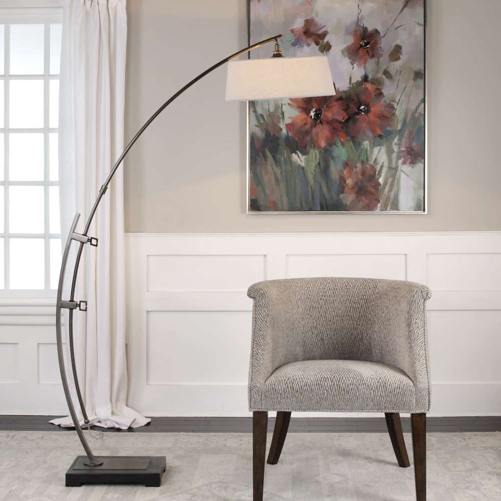 Uttermost - Calogero Bronze Arc Floor Lamp - 28135-1 veiw 3