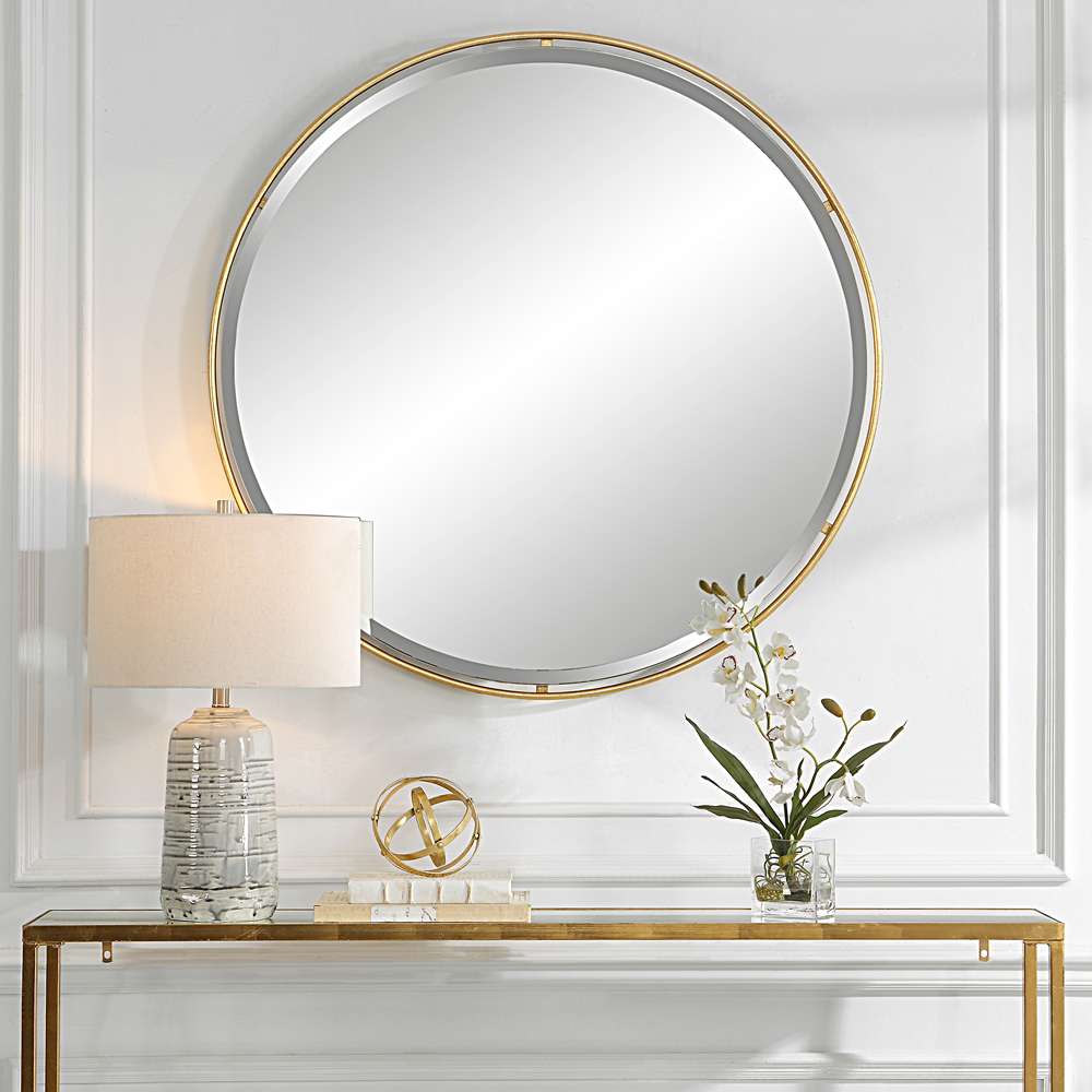 Uttermost - Canillo Gold Round Mirror - 09832 veiw 4
