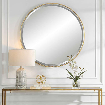Uttermost - Canillo Gold Round Mirror - 09832 veiw 4