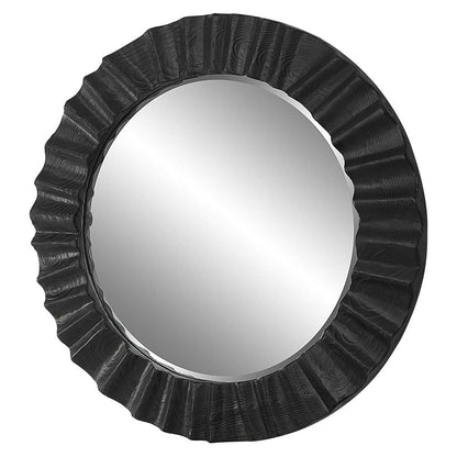 Uttermost - Caribou Dark Espresso Round Mirror - 09798 veiw 3