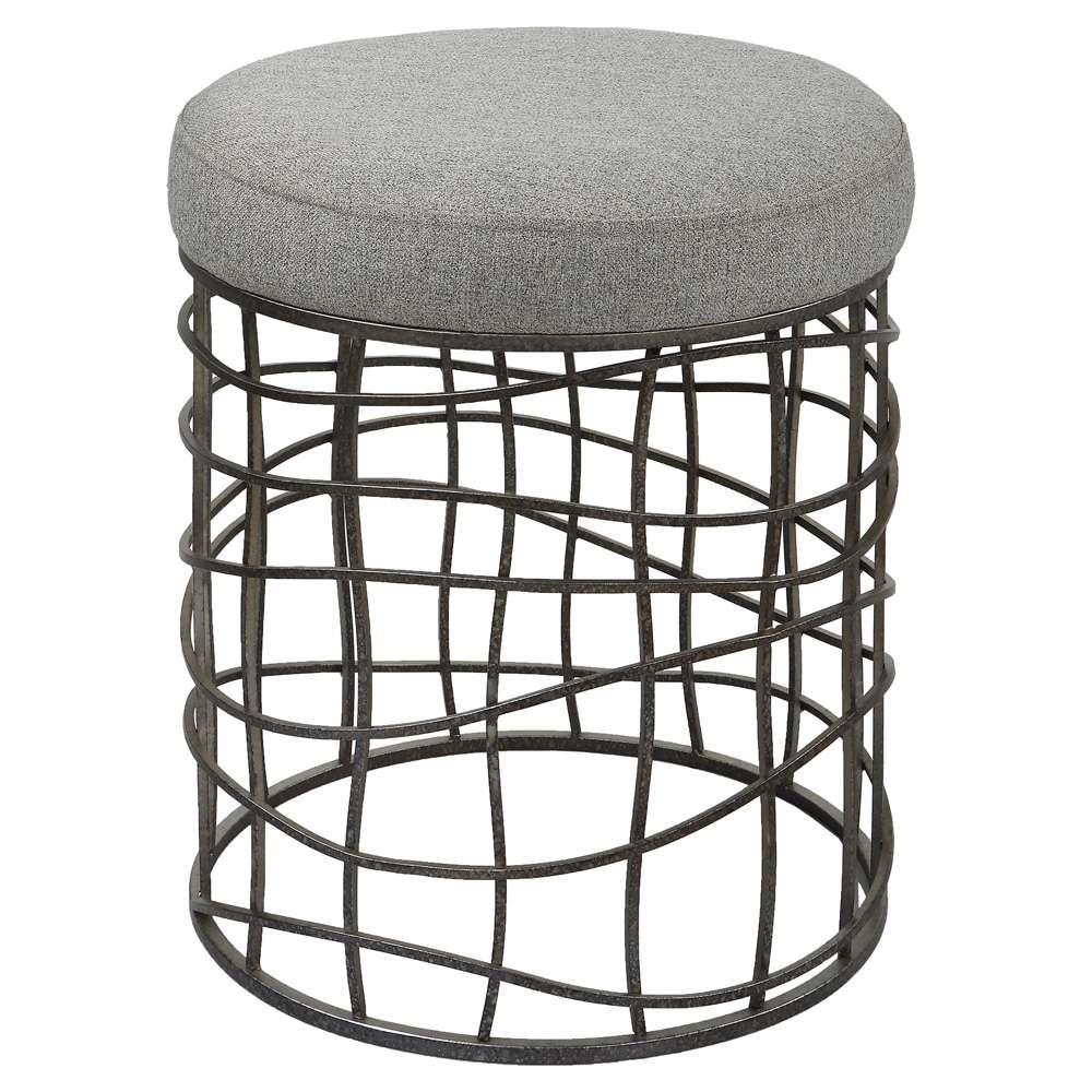 Uttermost - Carnival Iron Round Accent Stool - 23748 veiw 1