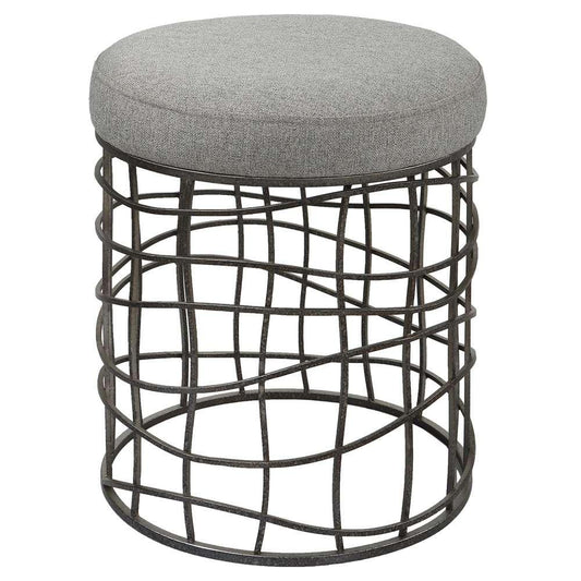 Uttermost - Carnival Iron Round Accent Stool - 23748 veiw 1
