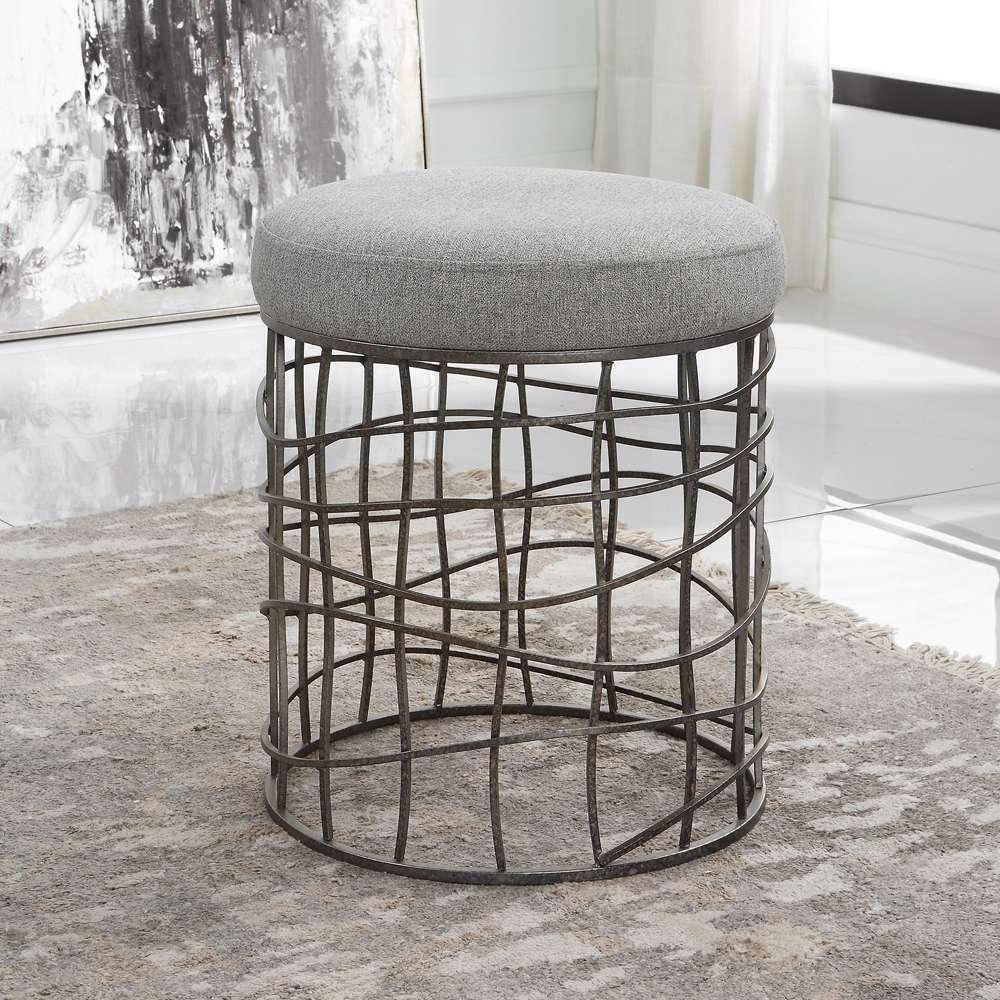 Uttermost - Carnival Iron Round Accent Stool - 23748 veiw 4
