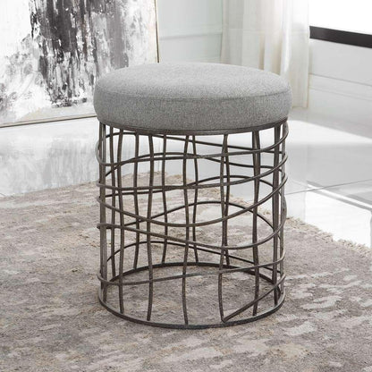 Uttermost - Carnival Iron Round Accent Stool - 23748 veiw 4