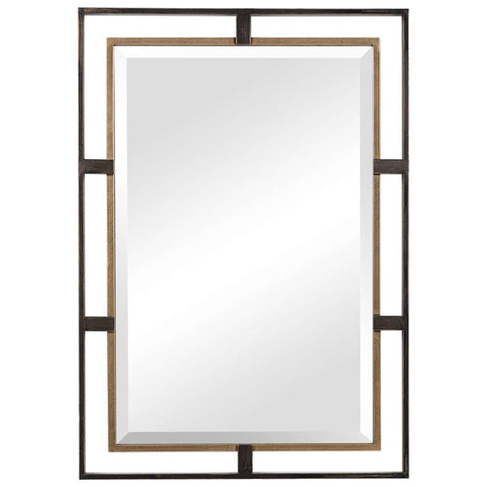 Uttermost - Carrizo Gold & Bronze Rectangle Mirror - 09711 veiw 1