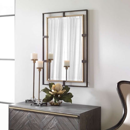 Uttermost - Carrizo Gold & Bronze Rectangle Mirror - 09711 veiw 2