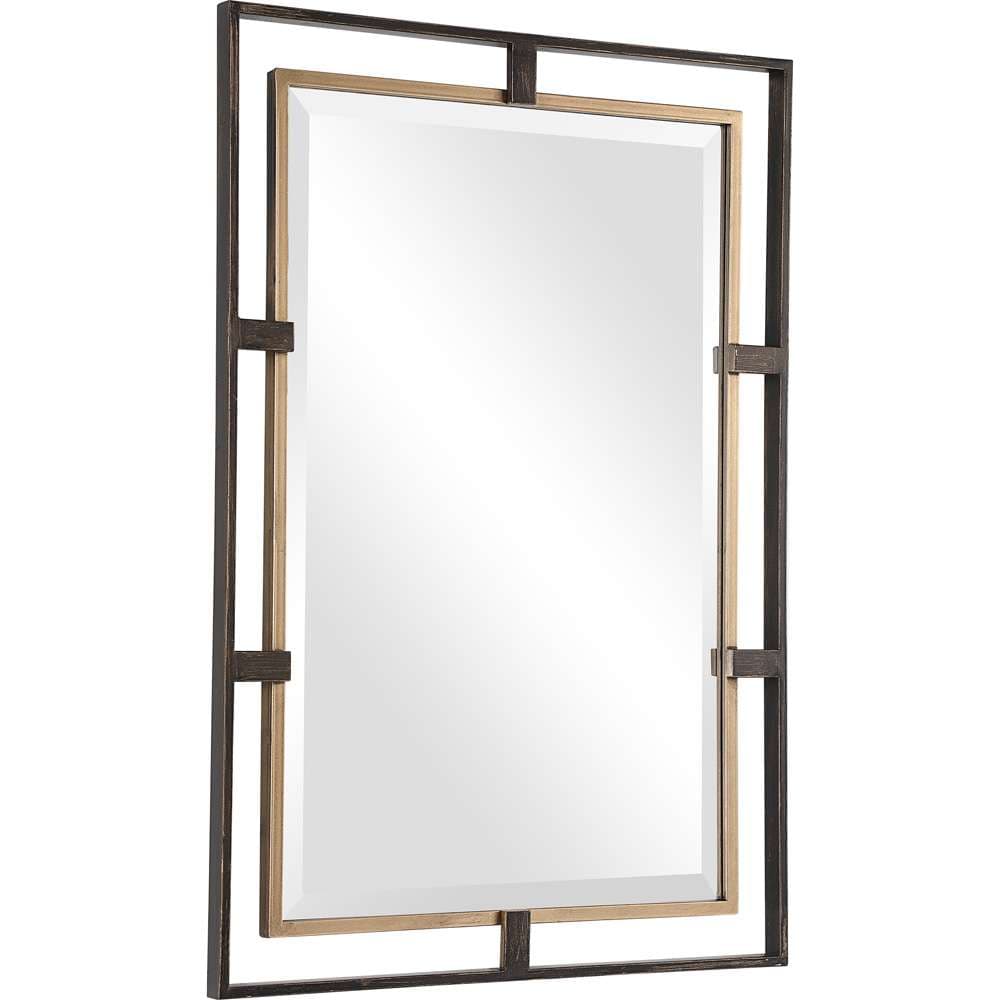 Uttermost - Carrizo Gold & Bronze Rectangle Mirror - 09711 veiw 3