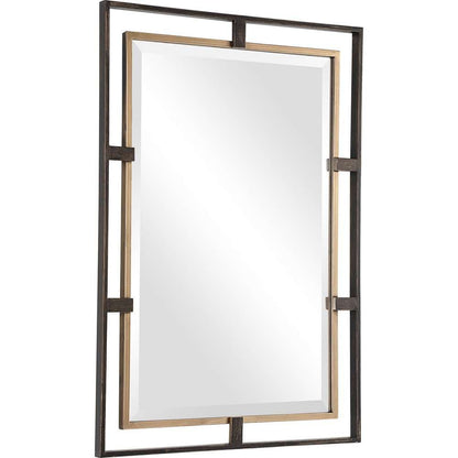 Uttermost - Carrizo Gold & Bronze Rectangle Mirror - 09711 veiw 3