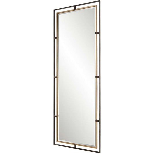 Uttermost - Carrizo Tall Bronze & Gold Mirror - 09776 veiw 2