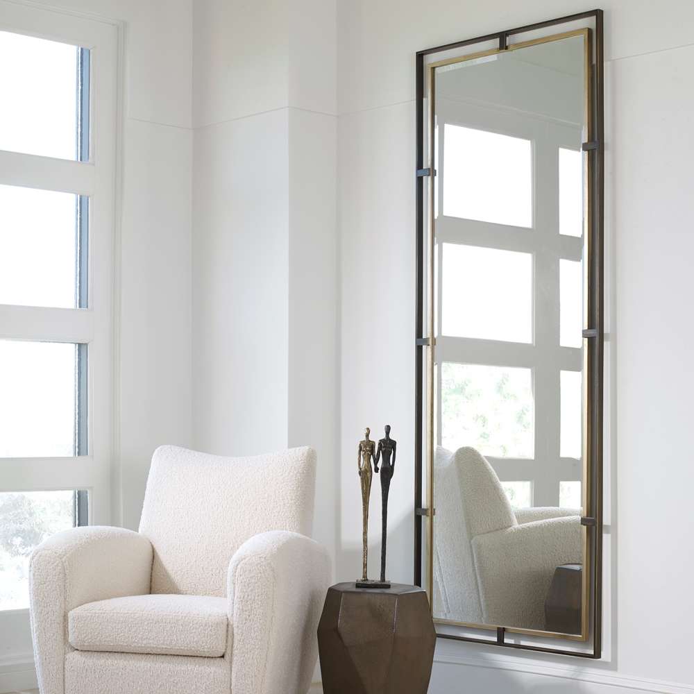 Uttermost - Carrizo Tall Bronze & Gold Mirror - 09776 veiw 4