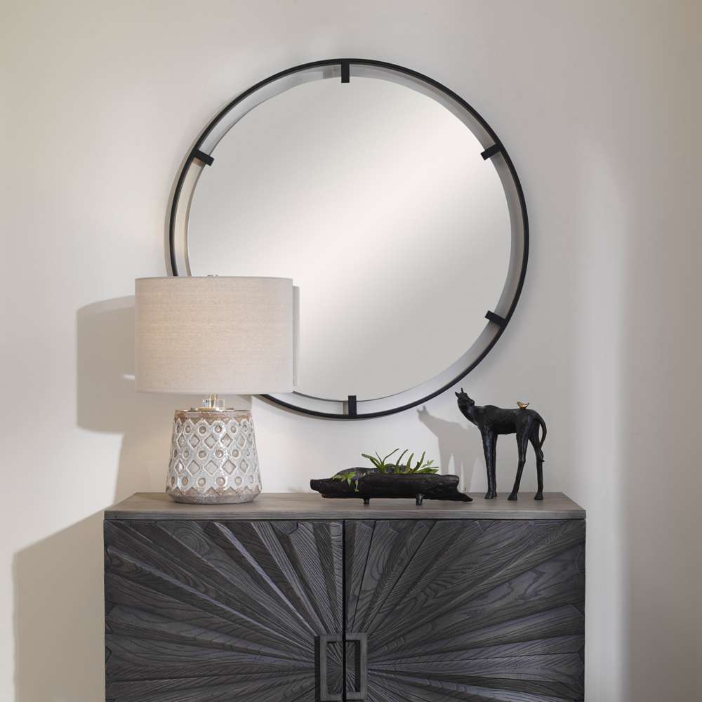 Uttermost - Cashel Round Iron Mirror - 09734 veiw 4