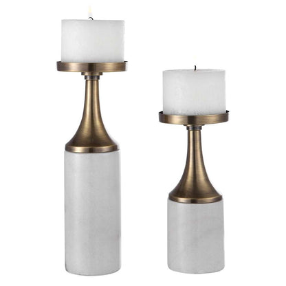 Uttermost - Castiel Marble Candleholders, Set/2 - 17546 veiw 1
