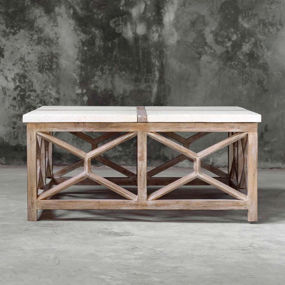 Uttermost - Catali Stone Coffee Table - 25885 veiw 2