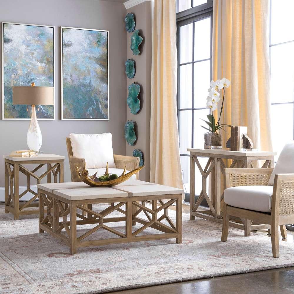 Uttermost - Catali Stone Coffee Table - 25885 veiw 4