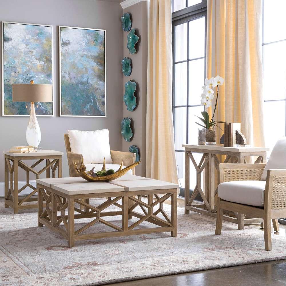 Uttermost - Catali Stone End Table - 25886 veiw 2