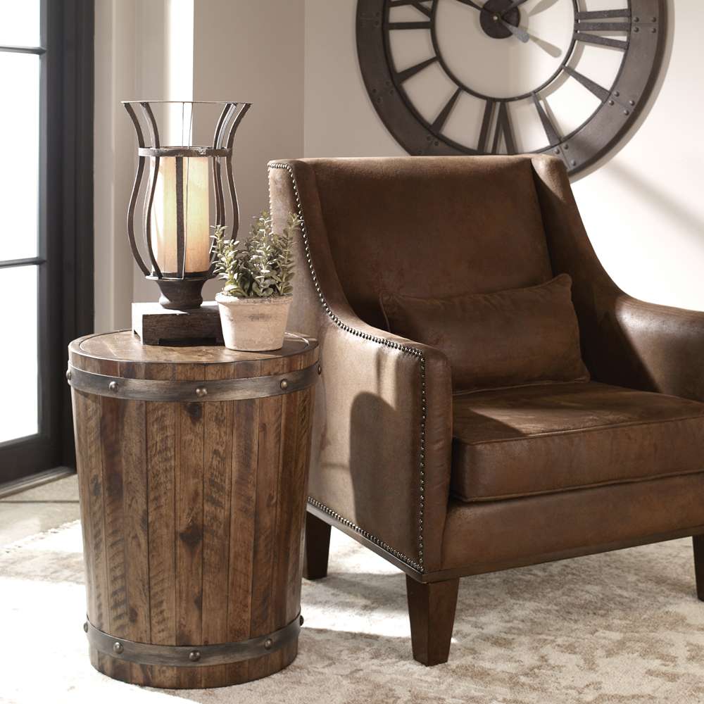 Uttermost - Ceylon Wine Barrel Side Table - 25327 veiw 4