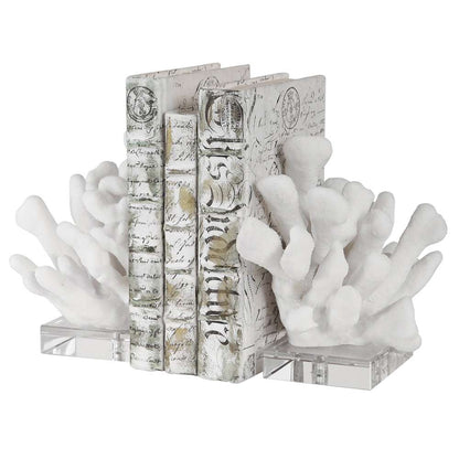 Uttermost - Charbel White Bookends, Set/2 - 17549 veiw 1