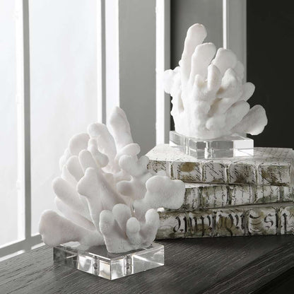 Uttermost - Charbel White Bookends, Set/2 - 17549 veiw 2
