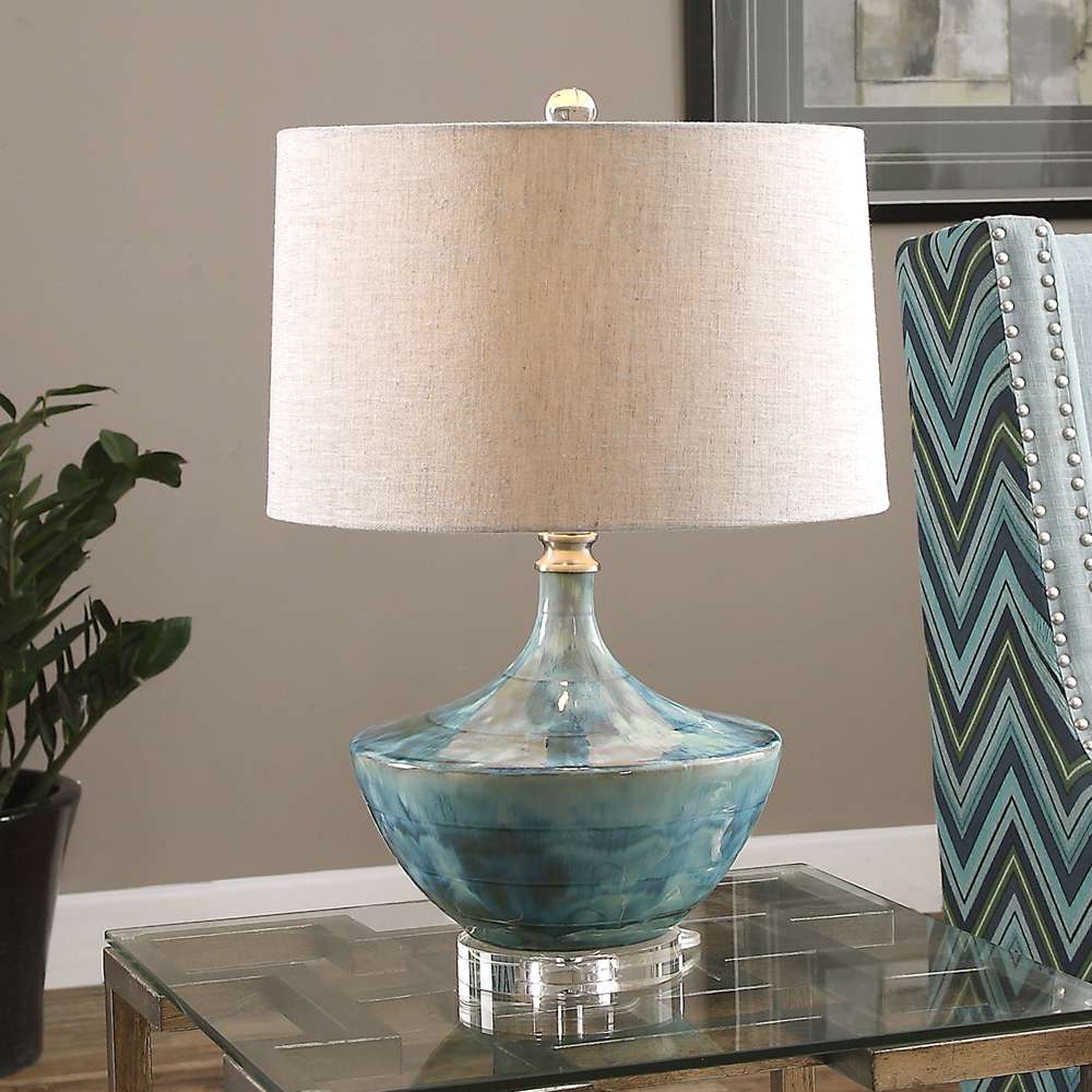 Uttermost - Chasida Blue Ceramic Lamp - 27059-1 veiw 2