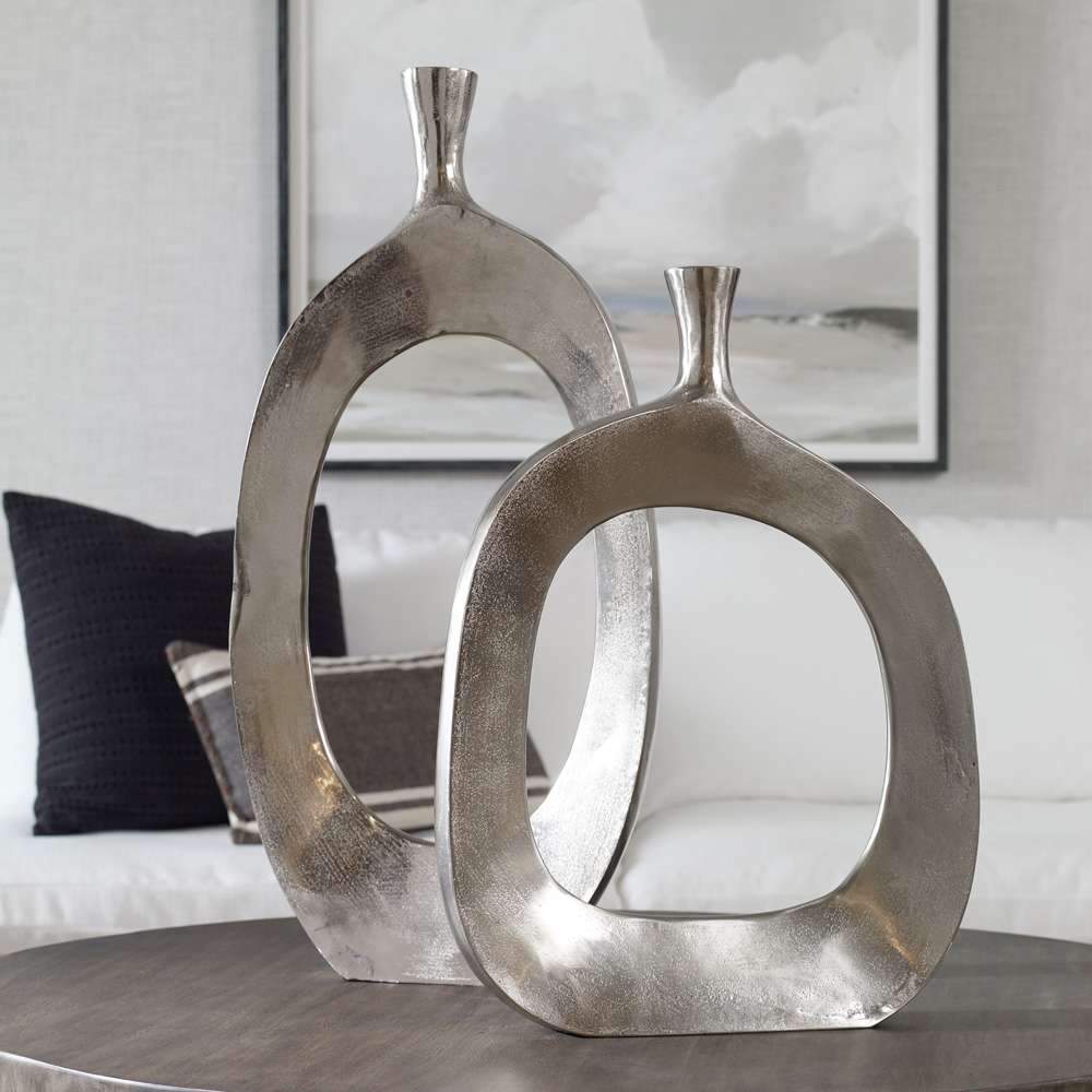 Uttermost - Cierra Aluminum Vases (Set of 2) - 20187 veiw 3