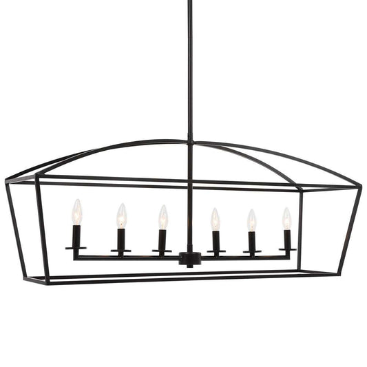 Uttermost - Clayton 6 Light Linear Chandelier - 21348 veiw 1