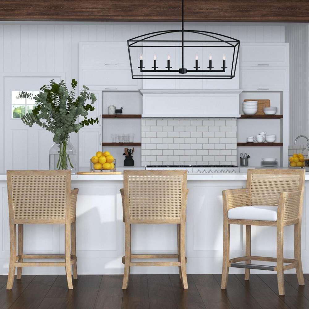 Uttermost - Clayton 6 Light Linear Chandelier - 21348 veiw 2