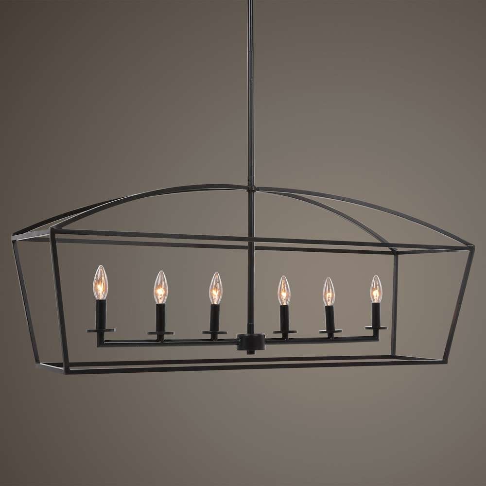 Uttermost - Clayton 6 Light Linear Chandelier - 21348 veiw 4