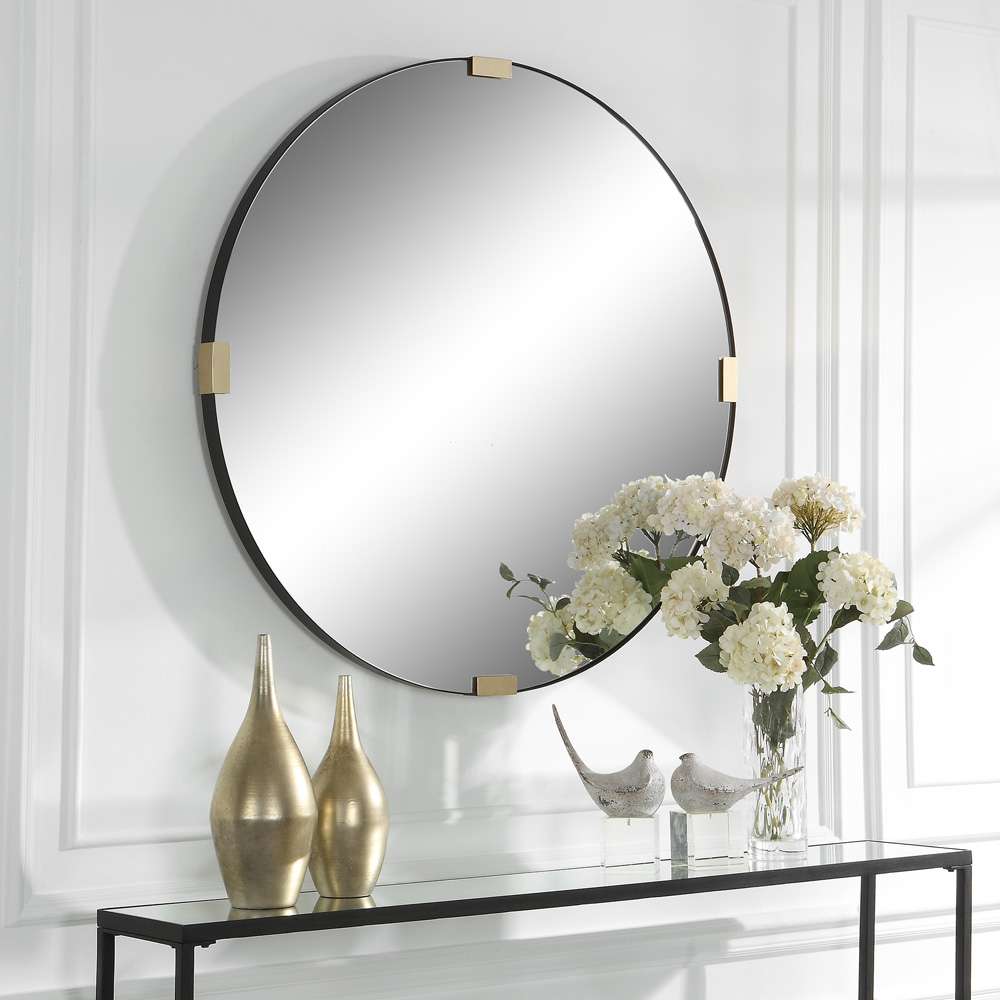 Uttermost - Clip Modern Round Mirror - 09882 veiw 2