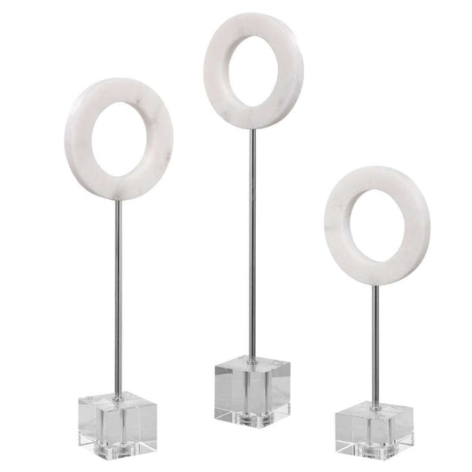 Uttermost - Coin Toss Marble Rings (Set of 3) - 17871 veiw 1
