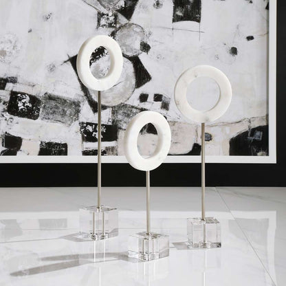Uttermost - Coin Toss Marble Rings (Set of 3) - 17871 veiw 2