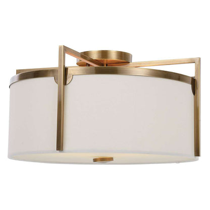 Uttermost - Colfax Brass 3 Light Semi Flush - 22283 veiw 3