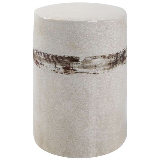 Uttermost - Comanche White Ceramic Garden Stool - 25287 veiw 1