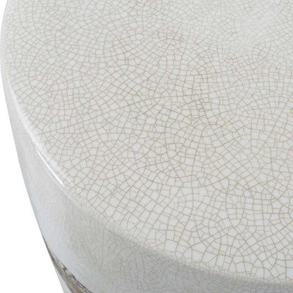 Uttermost - Comanche White Ceramic Garden Stool - 25287 veiw 3