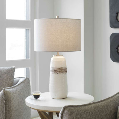 Uttermost - Comanche White Crackle Table Lamp - 28392-1 veiw 2