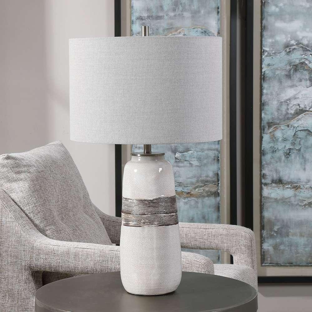 Uttermost - Comanche White Crackle Table Lamp - 28392-1 veiw 3