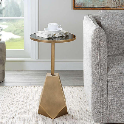 Uttermost - Comet Geometric Bronze Accent Table - 25211 veiw 2