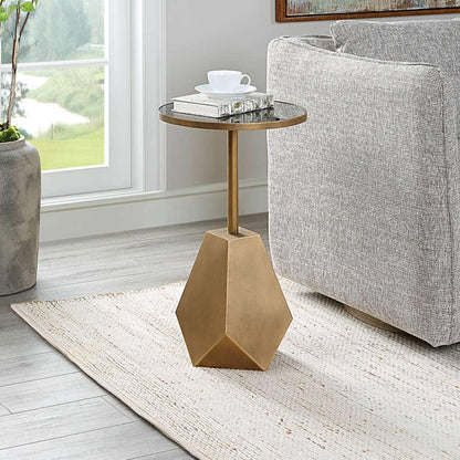 Uttermost - Comet Geometric Bronze Accent Table - 25211 veiw 4