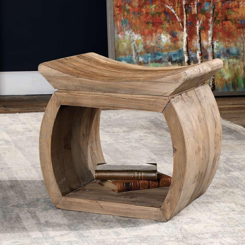 Uttermost - Connor Elm Accent Stool - 24814 veiw 4