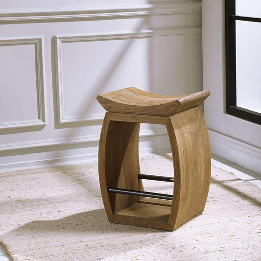 Uttermost - Connor Modern Wood Counter Stool - 24988 veiw 2