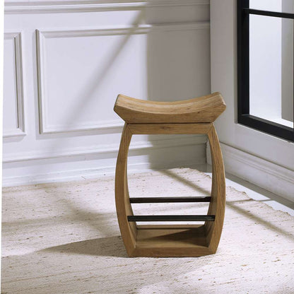 Uttermost - Connor Modern Wood Counter Stool - 24988 veiw 3