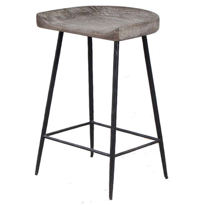 Uttermost - Cordova Carved Wood Counter Stool - 22885 veiw 1