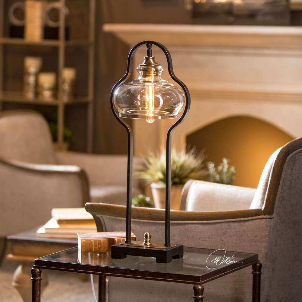 Uttermost - Cotulla Aged Black Desk Lamp - 29259-1 veiw 2