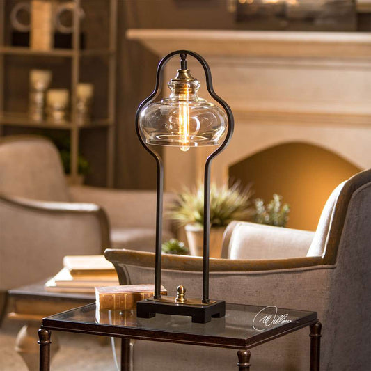 Uttermost - Cotulla Aged Black Desk Lamp - 29259-1 veiw 2