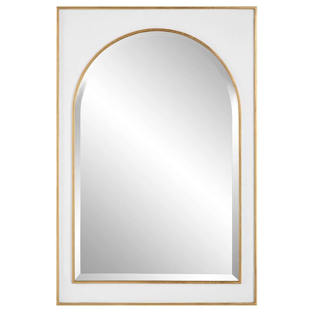 Uttermost - Crisanta Gloss White Arch Mirror - 09916 veiw 1