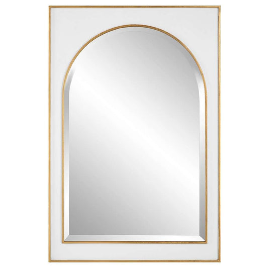 Uttermost - Crisanta Gloss White Arch Mirror - 09916 veiw 1