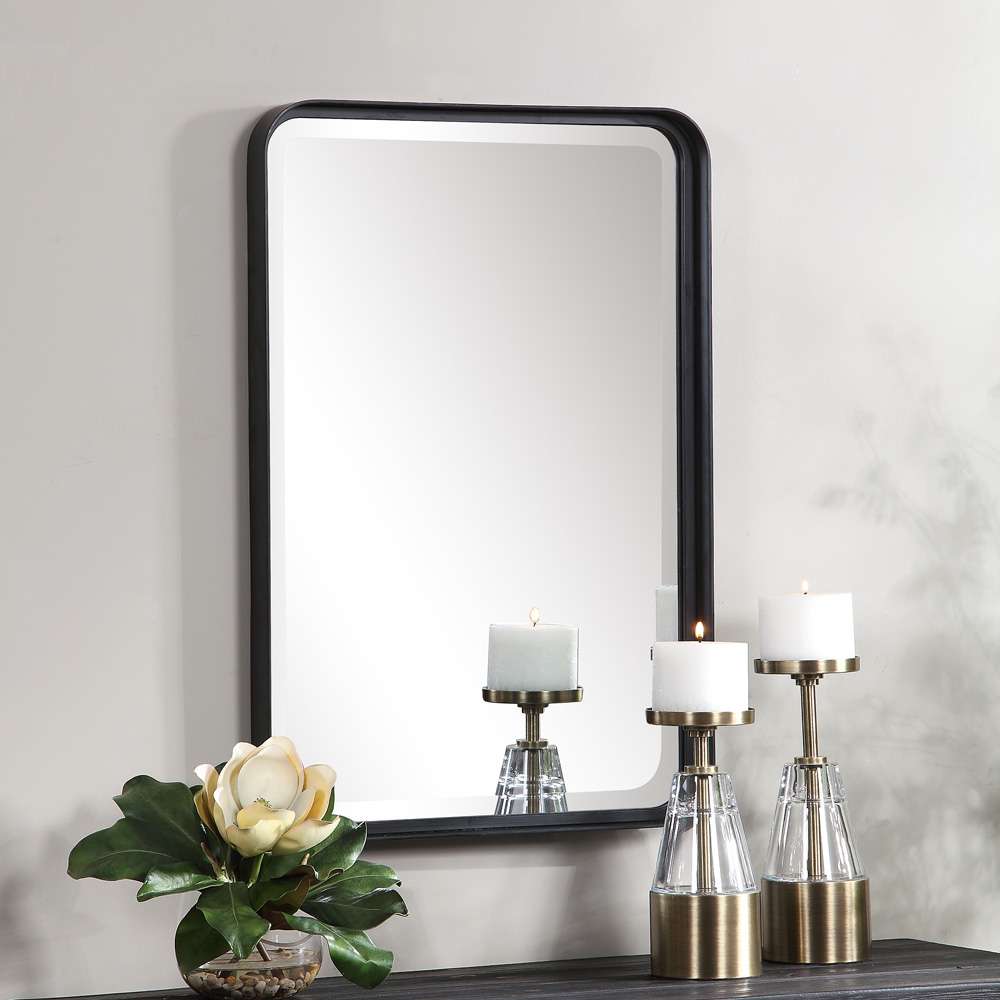 Uttermost - Croften Black Vanity Mirror - 09573 veiw 3